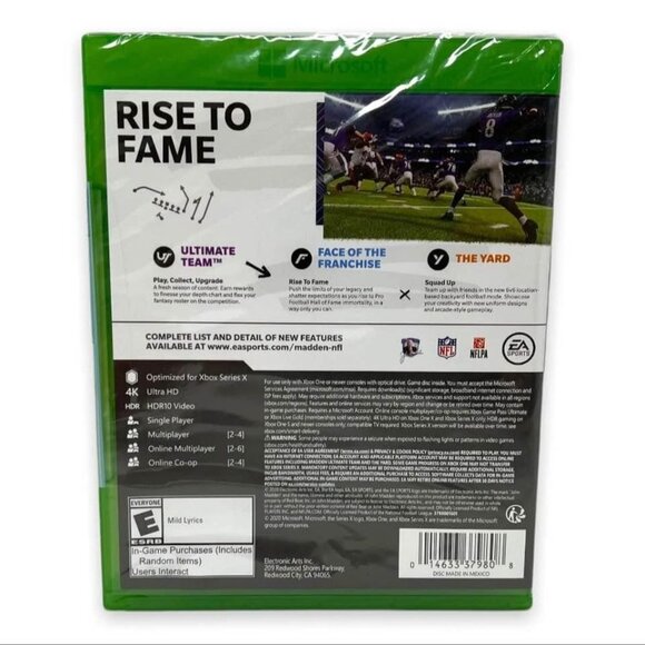 MADDEN NFL 21 - Microsoft Xbox One / Series X NEW - Picture 2 of 2